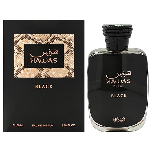 Rasasi Hawas Black for Men 3.3oz Eau de Parfum