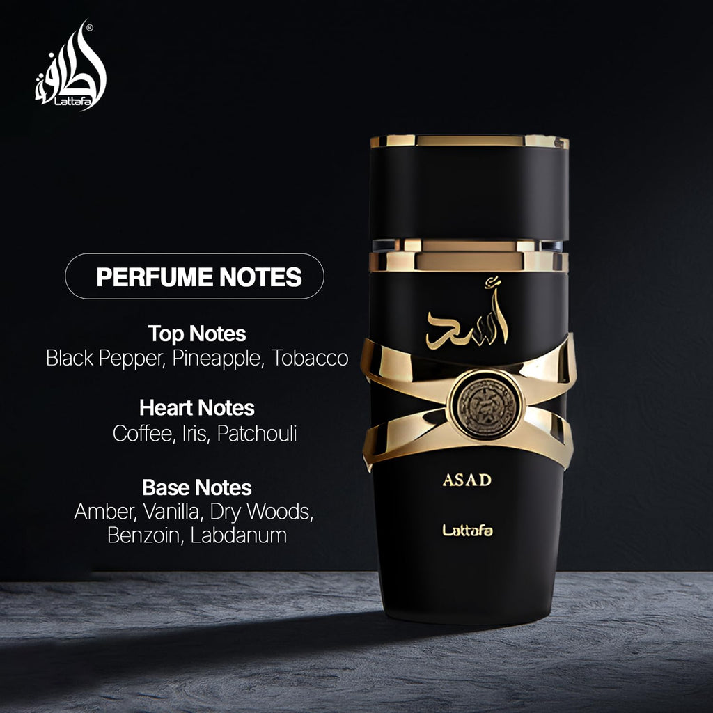 LATTAFA Asad Eau De Parfum, 3.4 oz